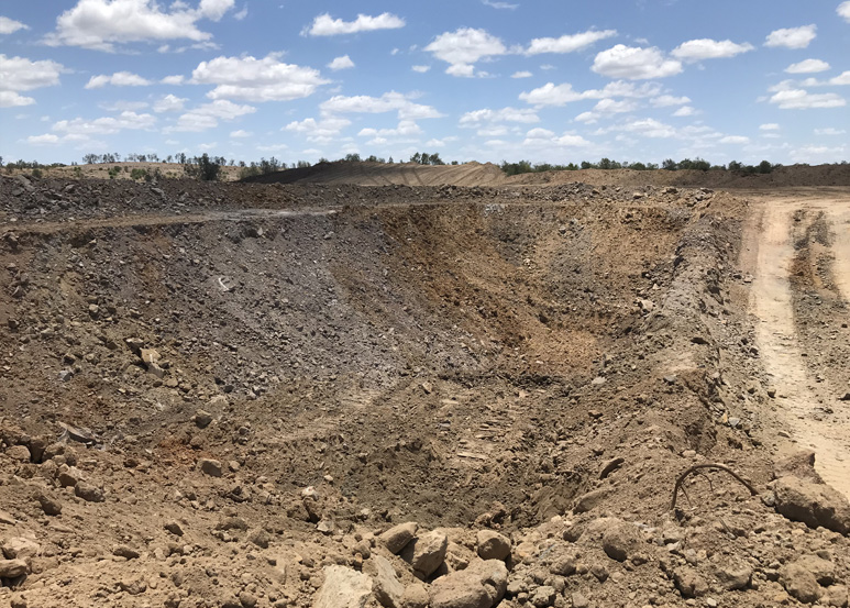 Turkey Nest for Water Storage - Pit Excavation