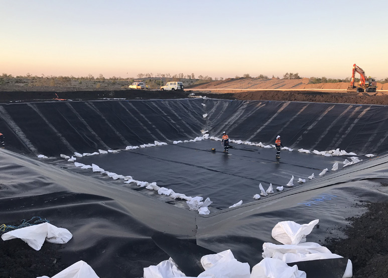 Turkey Nest for Water Storage - HDPE Lining