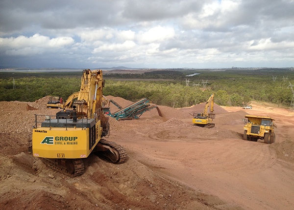 Overland conveyor earthworks and pavements