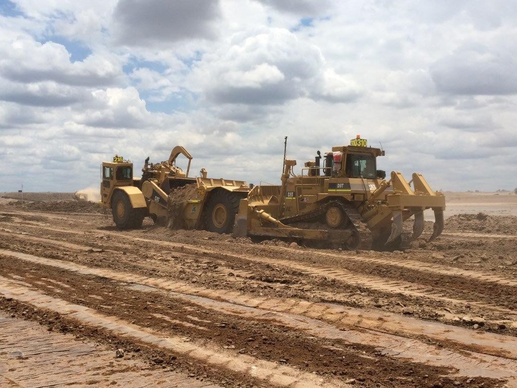 Reject Dam Cell Expansion - Scraper & Dozer Earthworks Site Preparation