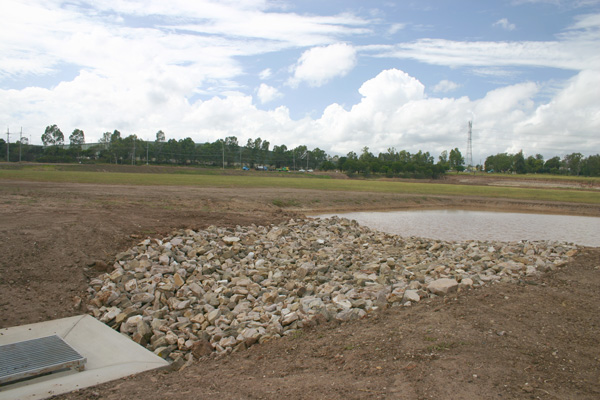 Citiswich Bulk Earthwork Project - Sediment Control with Spillway