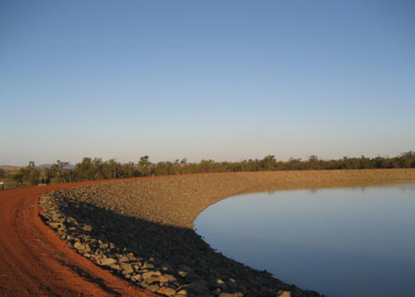 Burdekin to Moranbah Pipeline Project - Dam Wall Construction