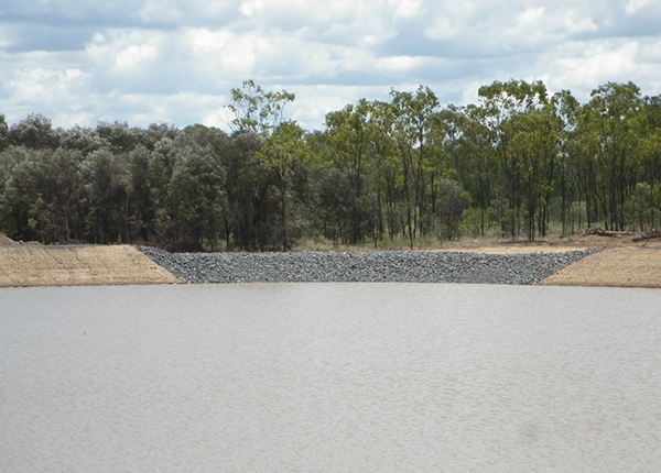 Oaky Creek Coal - Rock Lined Spillways