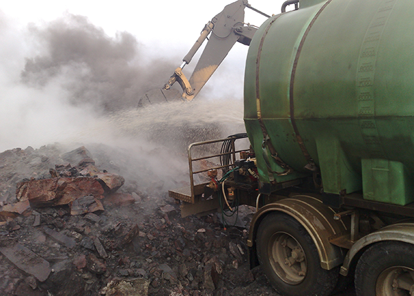 Swanbank Waste Management - Water Truck used for Fire Fighting